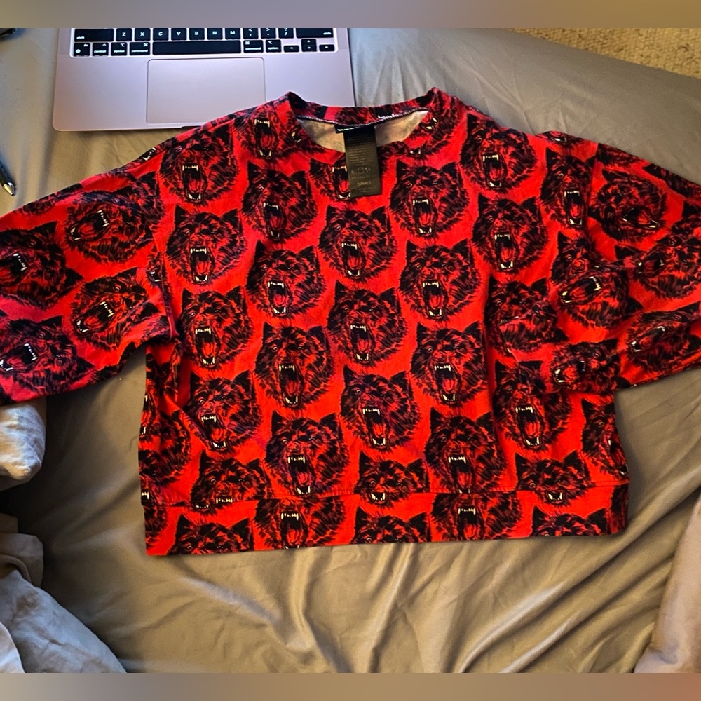 NOOWORKS WOLVERINE TRACK TOP RARE PRINT EUC